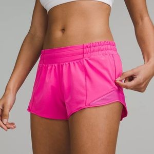 Lululemon Sonic Pink Hotty Hot Shorts!!